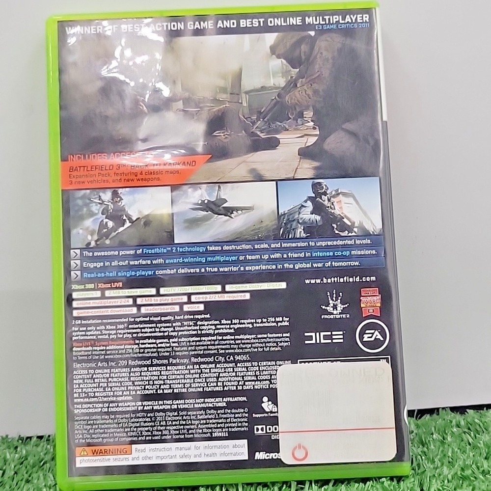 Battlefield 3 Limited Edition Video Game‎ Microsoft Xbox 360 Complete w/ Manuals - Picture 2 of 10